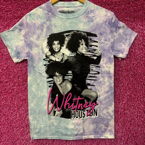 Whitney Houston Retro Tie Dye Tshirt size Small - Picture 1 of 4